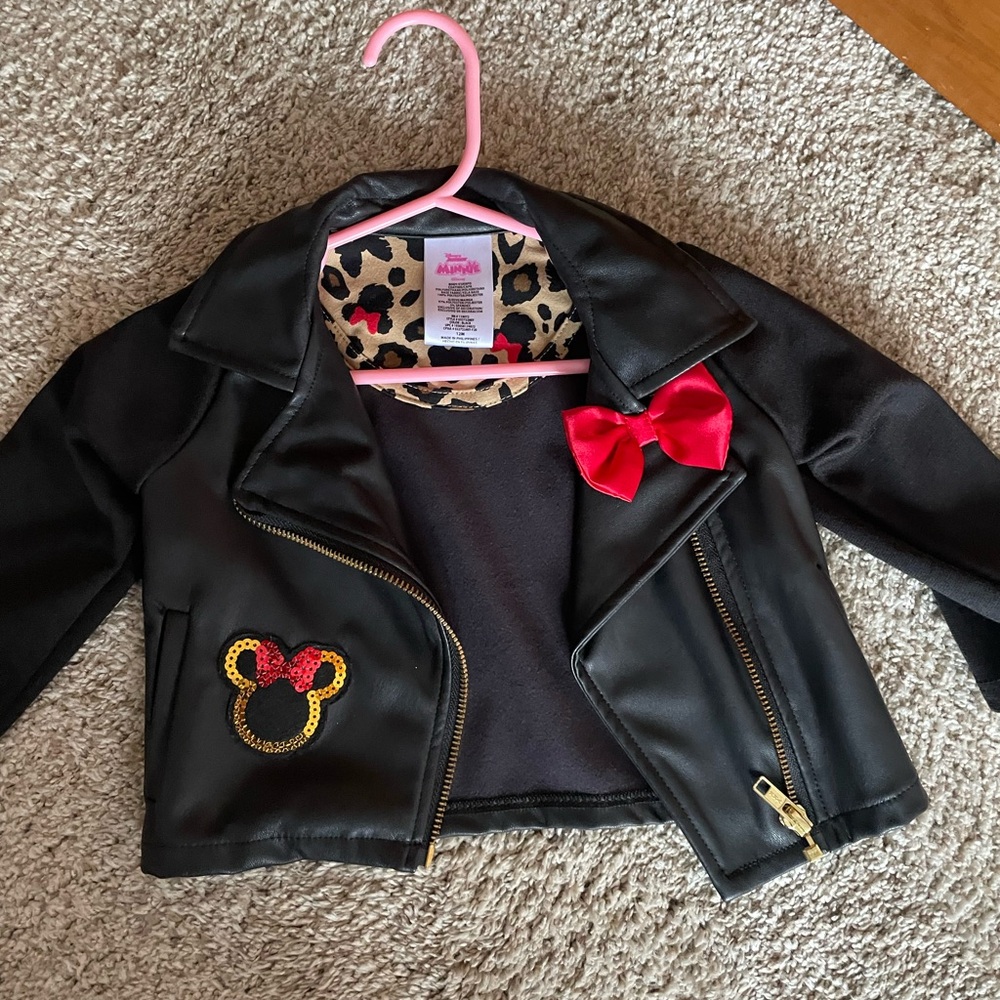 12 month Minnie Mouse pleather jacket